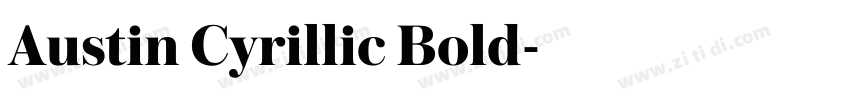 Austin Cyrillic Bold字体转换